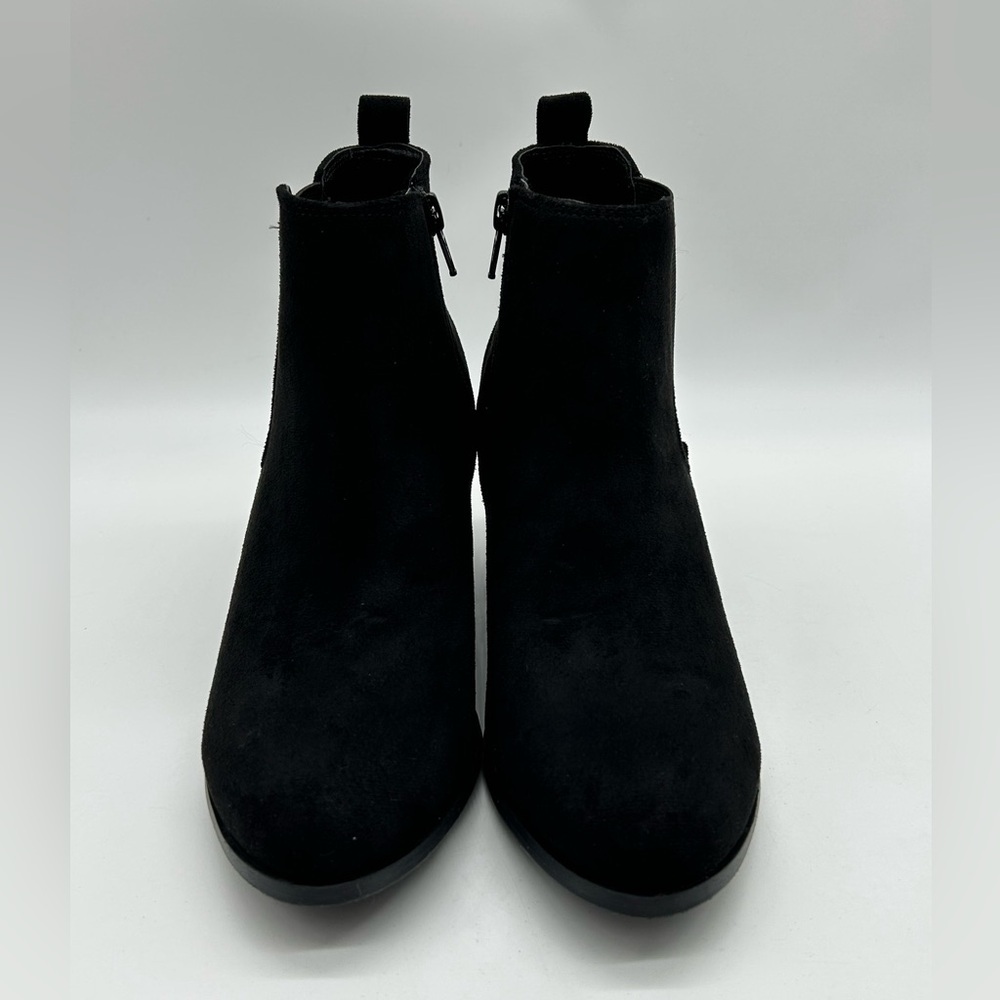 DV by Dolce Vita Collyns Black Faux Suede Ankle Booties Size 10 New With Box - Picture 6 of 12